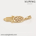 33202 Xuping trendy fake gold jewelry molds for sale special hand shape 18k gold plated pendant